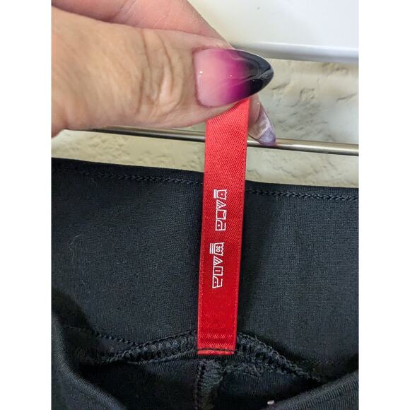 Spanx Cropped Flat Front High Rise Black Stretch Shapewear Pants Womens Size XL - Picture 5 of 7